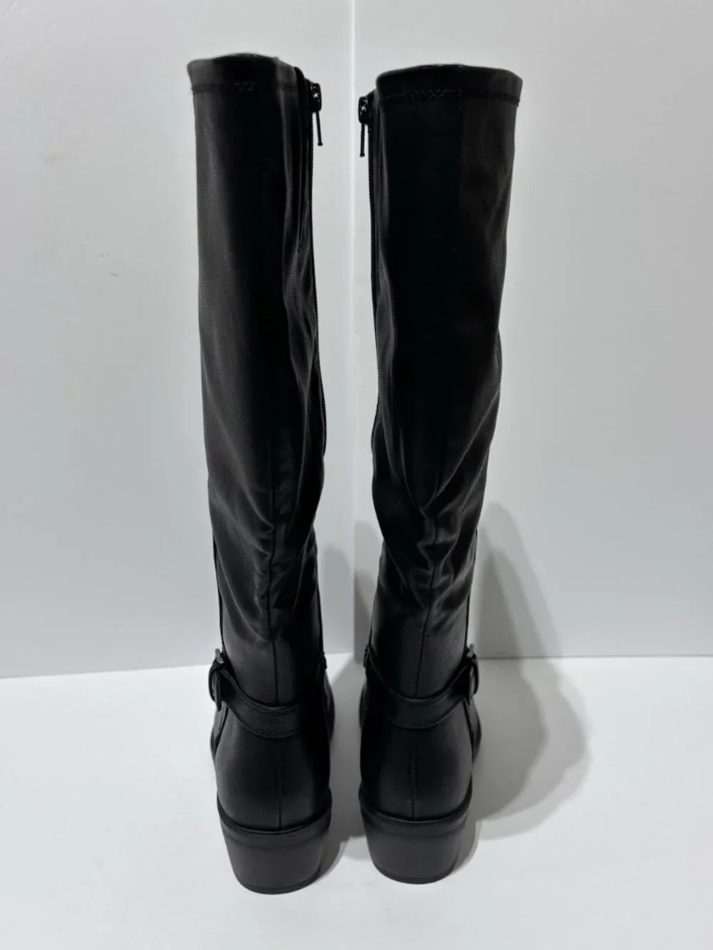 Baretraps Women’s Nena Black Riding Boots, Size 9W, Wide Calf
